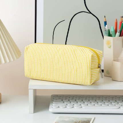 Large Capacity Pencil Pouch, Striped Pencil Bag – image 15