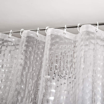 Fabric Shower Curtains, Waterproof Shower Curtain with Textured Design