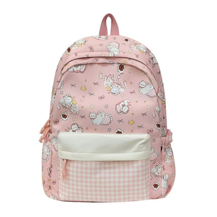 School Backpacks with Cat Design, Water Resistant Laptop Backpack with Side Pockets – image 5