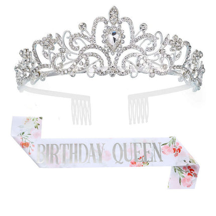 Queen Crown for Women, Metal Crown with Rhinestones – image 8