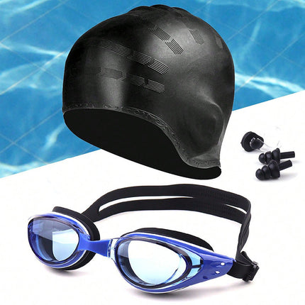 Swim Goggles for Adults, Anti Fog Swimming Goggles with Cap – image 4