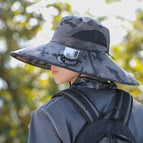Double Fan Camouflage Dark Gray / One size