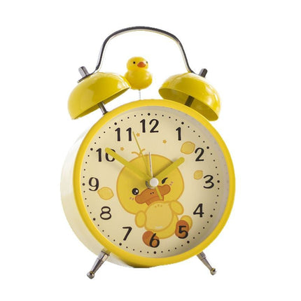 Cute Alarm Clock, Cartoon Alarm Clock with Twin Bell Design