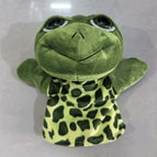 Green Large-Eyed Turtle Hand Puppet / 25 cm