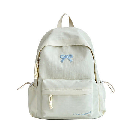 School Backpacks with Bow Embossing, Casual Book Bag