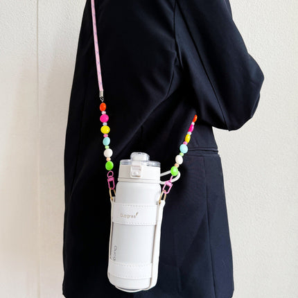 Beaded Phone Chain, Phone Charm Strap with Colorful Beads
