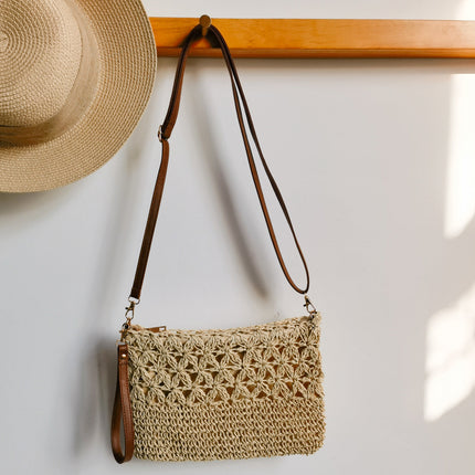 Clutch Purses for Women, Macrame Handbag with Handle for Evening and Wedding