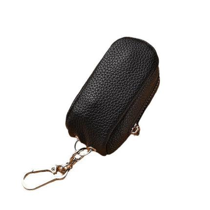 Leather Keychain Coin Pouch, Small Key Holder