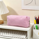 Pencil Case with Zipper, Striped Pencil Bag – image 9
