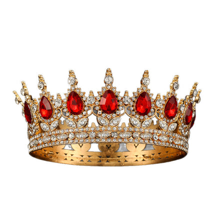 Royal Crown for Women, Metal Hair Crown for Costume Party and Wedding – image 5