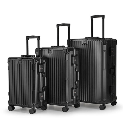Durable Luggage, Aluminum Hard Shell Suitcase with Lock – image 4