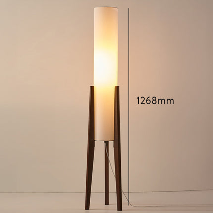 Standing Lamp with Walnut Wood Base – image 12