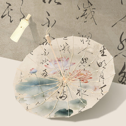 Parasol for Sun, Folding Sun Umbrella with Floral Design and Carry Case
