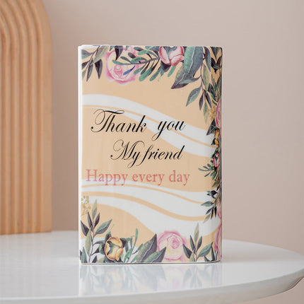Ceramic Book Vase with Unique Decal Design | Elegant Flower Arrangement Holder in Multiple Sizes