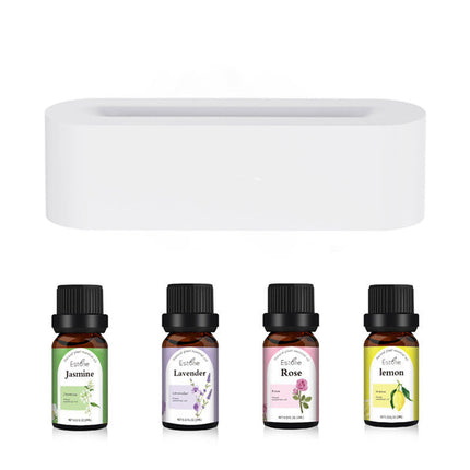 Flame Aroma Diffuser with 7-Color LED Light & Ultrasonic Humidification | Quiet Aromatherapy for Home and Office
