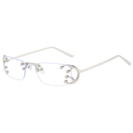 Rectangular Sunglasses for Women, Metal Sunglasses with Gold Accents, Luxury Shades for Women with UV Protection