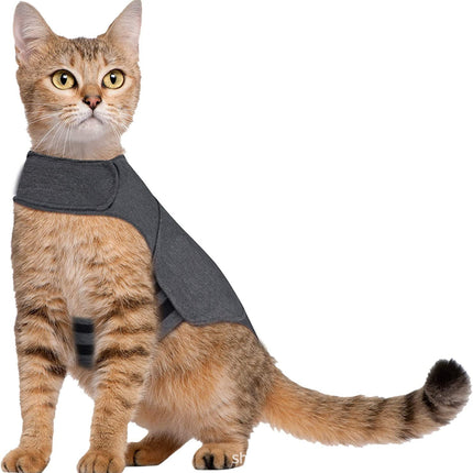 Polyester Pet Vest for Dogs and Cats in Dark Gray | Lightweight Summer Clothing for Style and Comfort