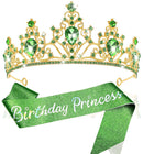 Princess Crown for Girls, Metal Crown with Sparkling Crystals for Kids Party – image 7