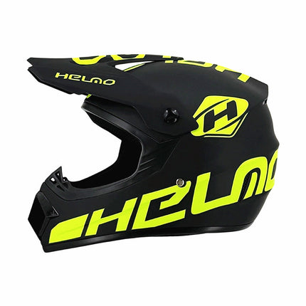 Dirt Bike Helmet, Full Face Motorcycle Helmet with Visor, Motocross Helmet with Reinforced Chin Guard for Off Road