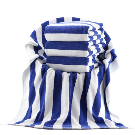 Bath Towels with Stripe Pattern, 100% Cotton Beach Towel for Pool – image 5