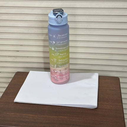Motivational Water Bottle with Time Markers, Leak Proof Plastic Water Bottle – image 17