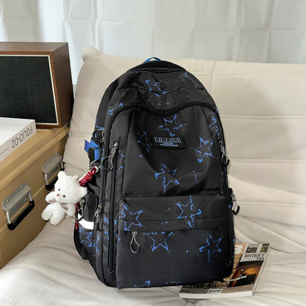 School Backpacks with Star Print, Everyday Book Bag