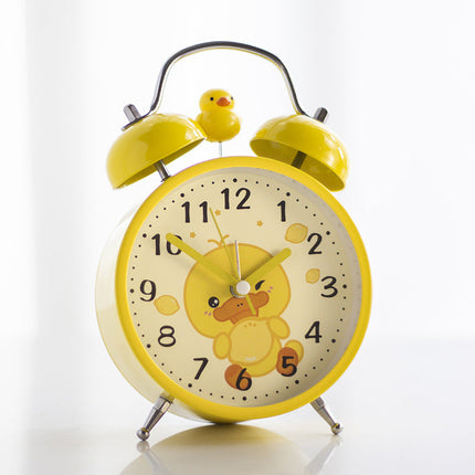 Cute Alarm Clock, Cartoon Alarm Clock with Twin Bell Design – image 6