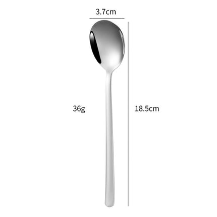 Golden Dessert Spoon, Ice Cream Spoon with Ergonomic Handle for Desserts and Table Setting – image 16