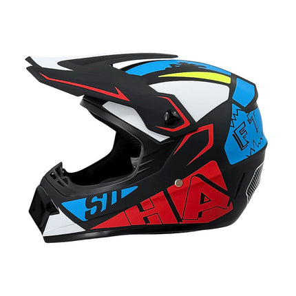 Dirt Bike Helmet, Full Face Motorcycle Helmet with Visor – image 24