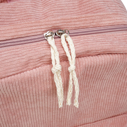 Corduroy Backpack, Laptop Backpack with Multiple Pockets and Padded Straps, Everyday Book Bag, Corduroy Rucksack