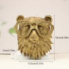 Animal Head Wall Sculptures in Resin, Living Room Wall Decor and Bedroom Wall Decor for Home and Office