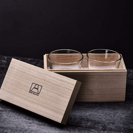 Japanese Whisky Glass Set in Wooden Box – image 9