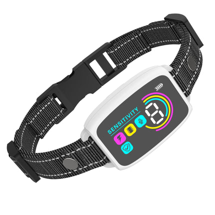 Smart Anti-Barking Dog Collar with HD Display & IP67 Waterproof | Humane Training for Dogs 8-120 lbs