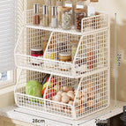 White - 3-Tier (Double Column) / nan