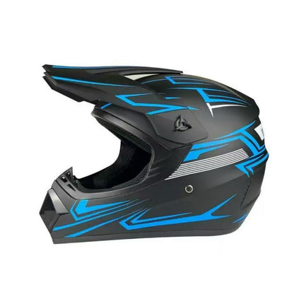 Dirt Bike Helmet, Full Face Motorcycle Helmet with Visor, Motocross Helmet with Reinforced Chin Guard for Off Road