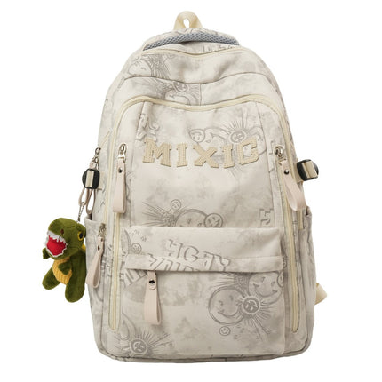 Backpack for Work and School, Durable Backpack with Graphic Print, Book Bag with Multiple Compartments