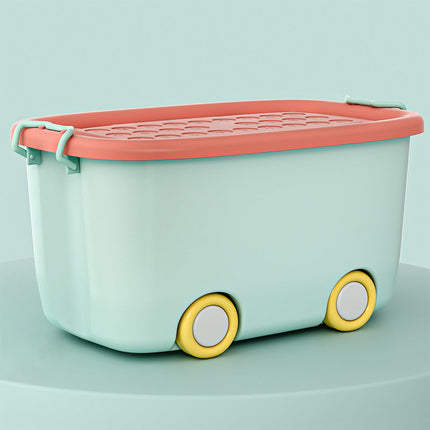 Storage Bins with Wheels, Rolling Storage Tote for Toys and Laundry – image 5