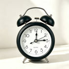 Retro Alarm Clock, Analog Alarm Clock with Large Dial, Vintage Home Decor and Bedroom Decor with Quartz Movement