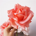 Textured Rose Short Stem (Deep Pink)