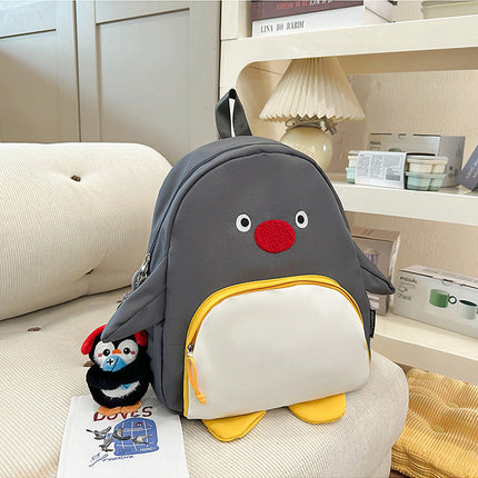 Kids Backpack with Cute Penguin Design, Travel Backpack for Children, School Backpacks with Front Pocket, Rucksack