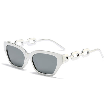 Cat Eye Sunglasses for Women, Luxury Sunglasses with Chain Frame – image 4
