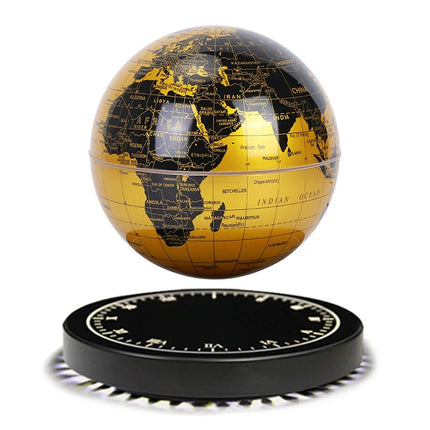 Modern Table Lamp, Magnetic Levitation Floating Globe Lamp with Digital Desk Clock – image 4