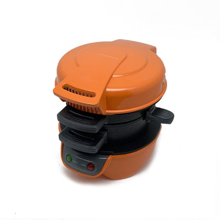 Breakfast Machine with Automatic Temperature Adjustment | Versatile Maker for Sandwiches, Eggs, and Waffles