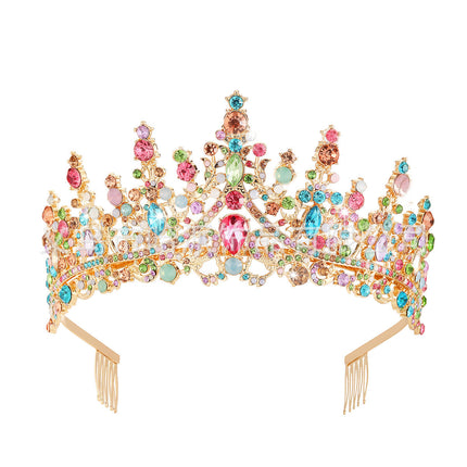 Tiara for Women, Crystal Tiara Crown with Hair Clips for Wedding – image 19