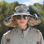 Double Fan Camouflage Khaki Dark Green / One size