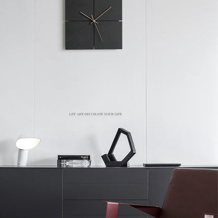 12 Inch Silent Analog Clock with Walnut Hands – image 4