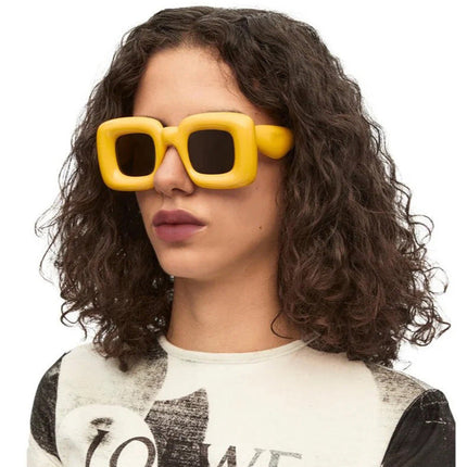 Rectangular Sunglasses for Women, UV Protection Sunglasses with Wide Frame, Lightweight Fashion Eyewear for Women