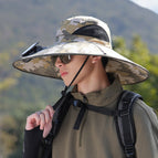 Single Fan Camouflage Quilted Seam Khaki Green / One size