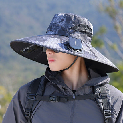 Sun Hat with Fan, Cooling Hat with Mesh and Adjustable Chin Strap – image 26