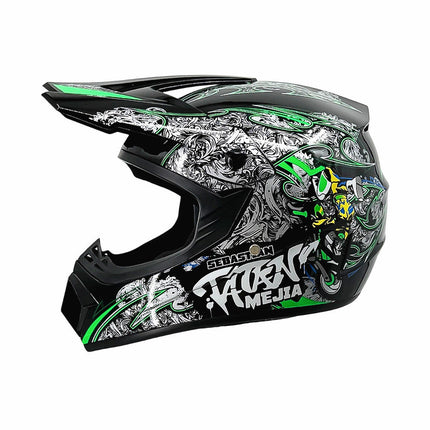 Dirt Bike Helmet, Full Face Motorcycle Helmet with Visor – image 26
